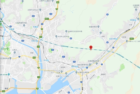 広島県海田町にある日浦山